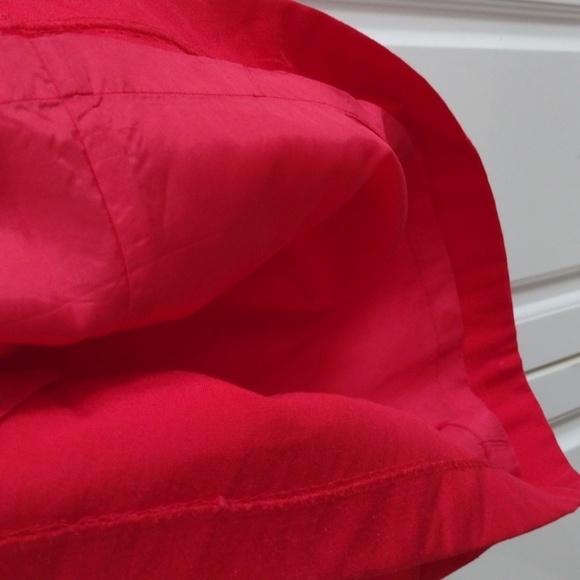 Vintage Talbot's silk Blend Red Skirt Midi Size 10 - Picture 6 of 10